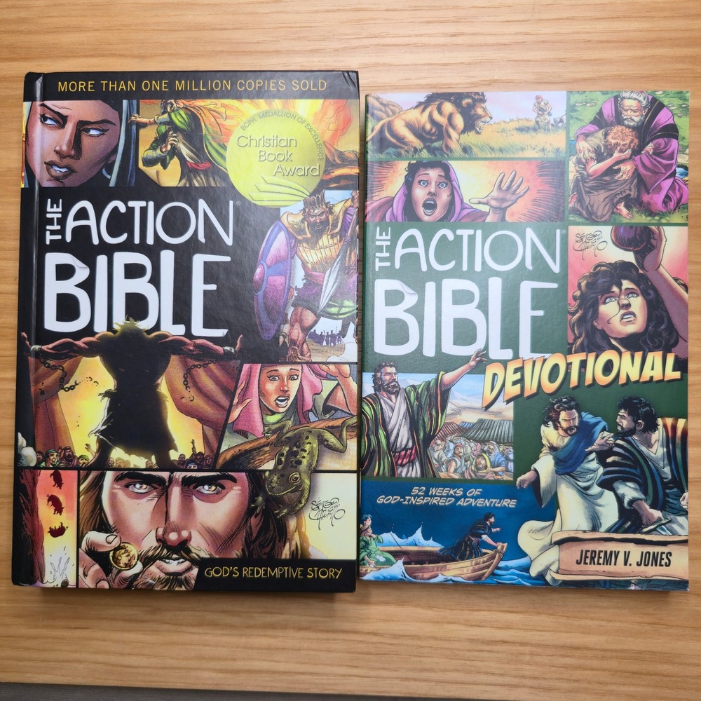 The Action Bible Devotional Set Graphic Comic God's Redemptive Story Cook Jones